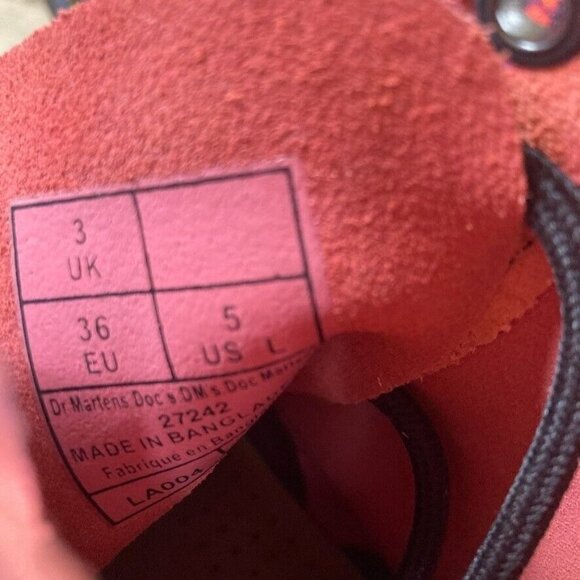 Dr Martens Pascal Tie Dye Pink Purple Air Ware Docs Combat Boots Womens Sz 5 NEW - Picture 10 of 10